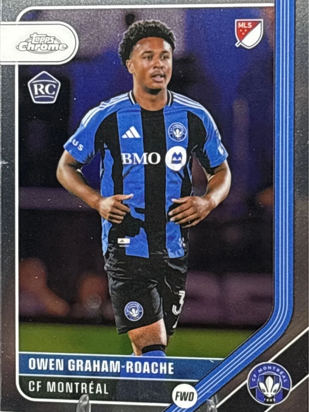 Topps Chrome CF Montréal Owen Graham-Roache Rookie Soccer Card